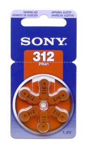 Sony Batterij PR41 (312) 6 st. - MAX05000003