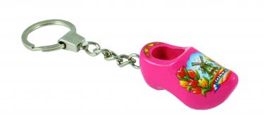 Sleutelhanger 1S 500 Souvenir 4cm Kl.1233 (Roze Tulp)