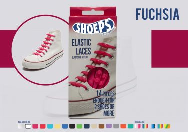 Shoeps 14 Fuchsia Elastieke Veter