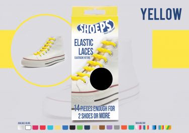 Shoeps 14 Yellow Elastieke Veter